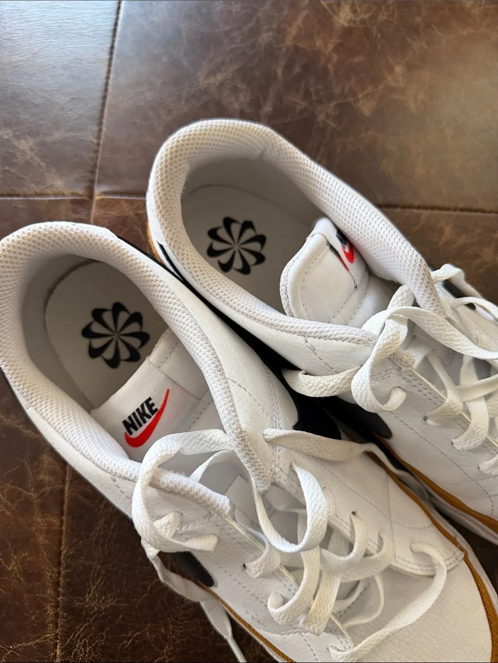 Nike court men’s White and black shoes